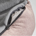 Load image into Gallery viewer, LABONI Buffalo orthopedic dog bed, removable cover unzipped