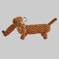 Load image into Gallery viewer, Laboni Dog Chew Toy Cotton Rope Dental Care Dachshund- "Diego Dackel"