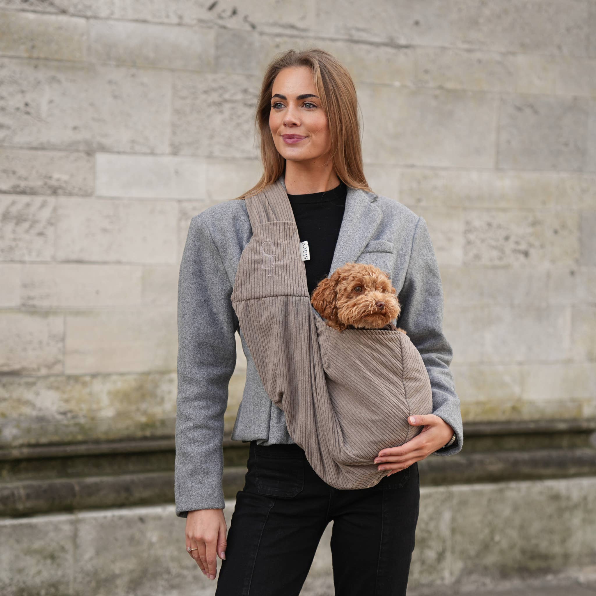 Staey Ava Dog Carrier, Corduroy