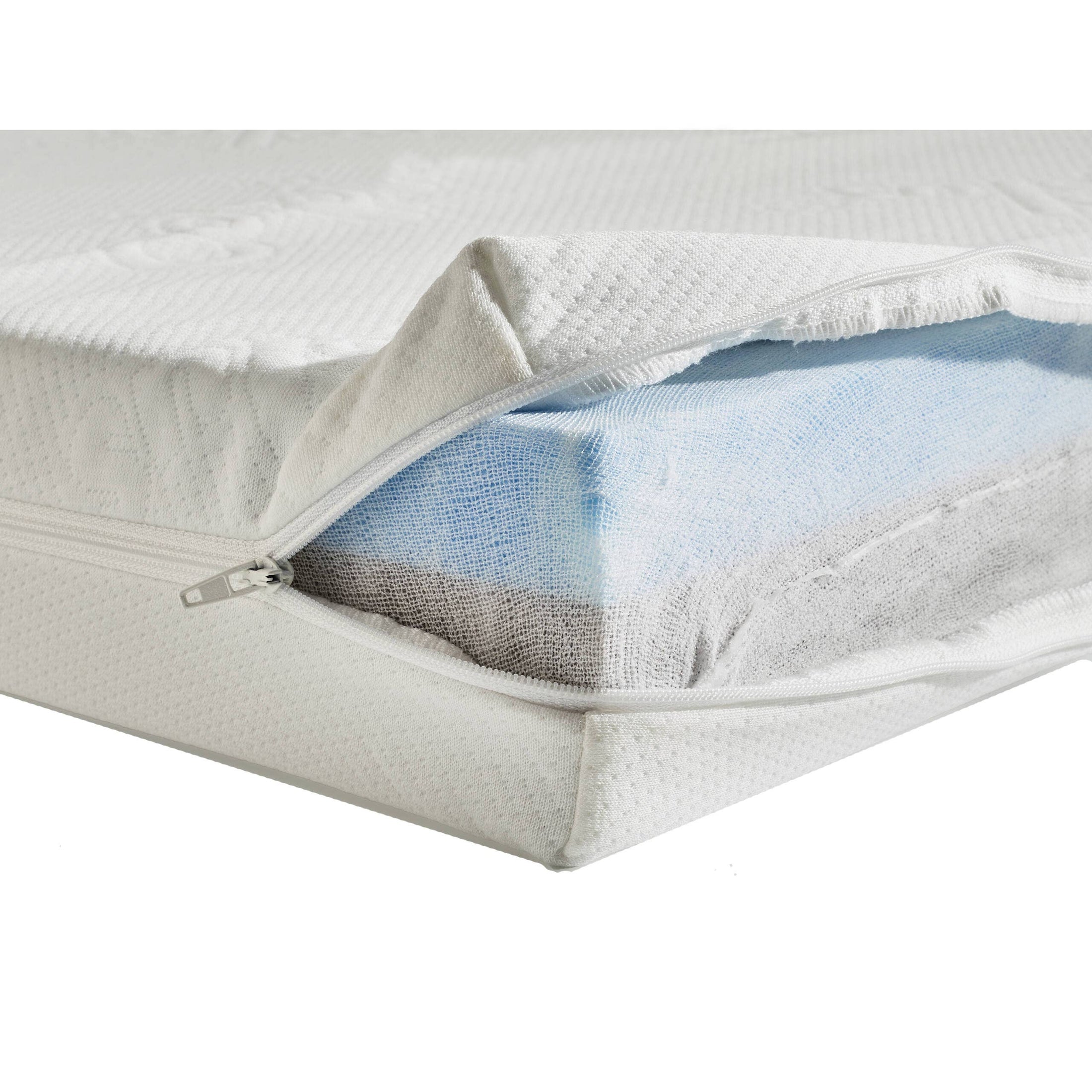 LABONI Buffalo orthopedic dog bed mattress, removable cover unzipped