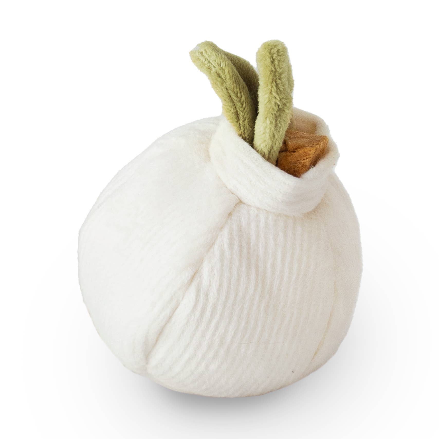 Lambwolf Garlic Pop Enrichment Dog Toy with Squeaky Ball