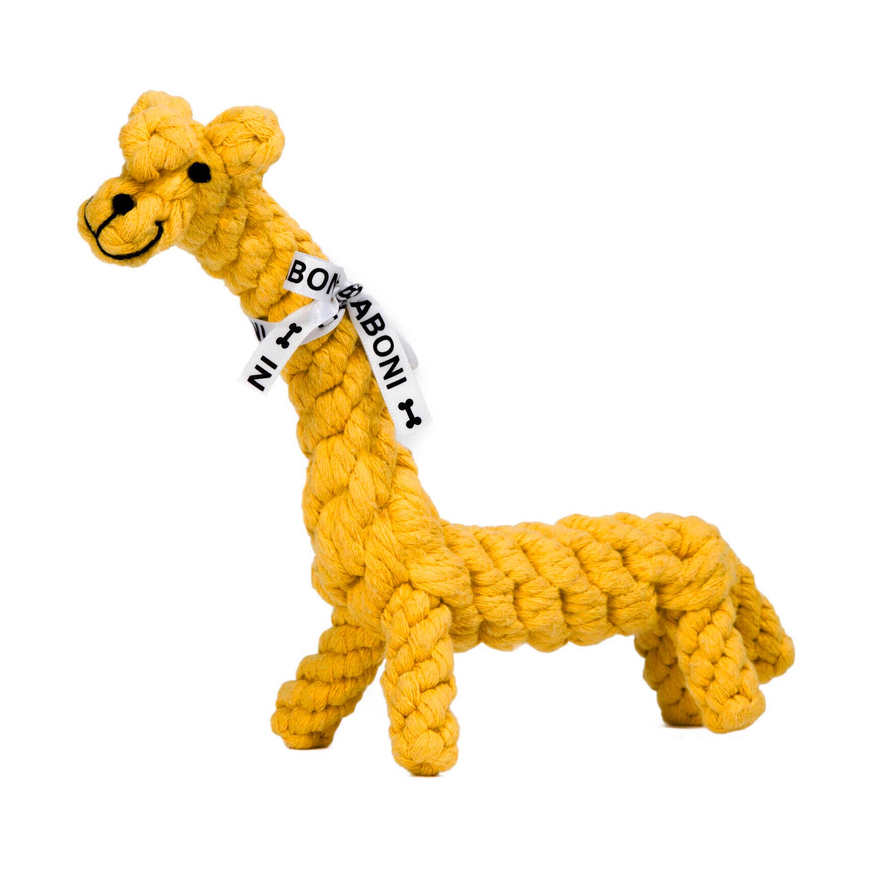 Greta Giraffe cotton rope toy, dog chewing for healthy gums from Laboni