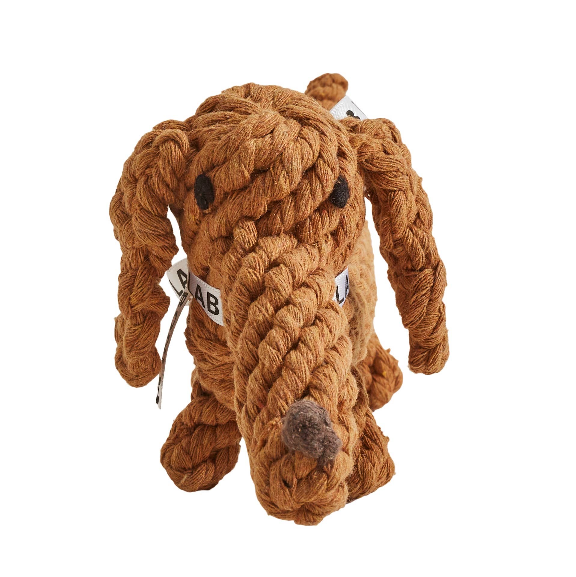 Laboni Dog Chew Toy Cotton Rope  Dental Care Dachshund- "Diego Dackel"